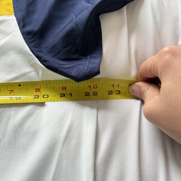 Izod Polo Short Sleeve Top T Shirt Tee Womens Size XXL White Blue Golf Collared - Picture 4 of 8